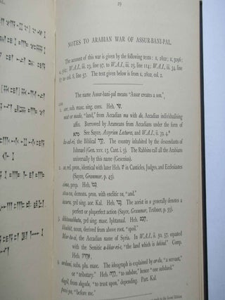 ASSYRIAN TEXTS, Being Extracts from the Annals of Shalmaneser II., Sennacherib, and Assur-Bani-Pal.