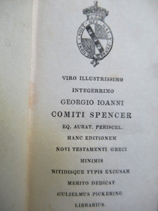 NOVUM TESTAMENTUM GRAECUM.