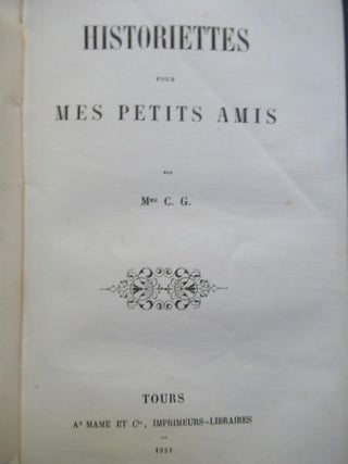 HISTORIETTES POUR MES PETITS AMIS.