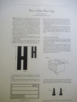 WOOD TYPE OF THE ANGELICA PRESS.